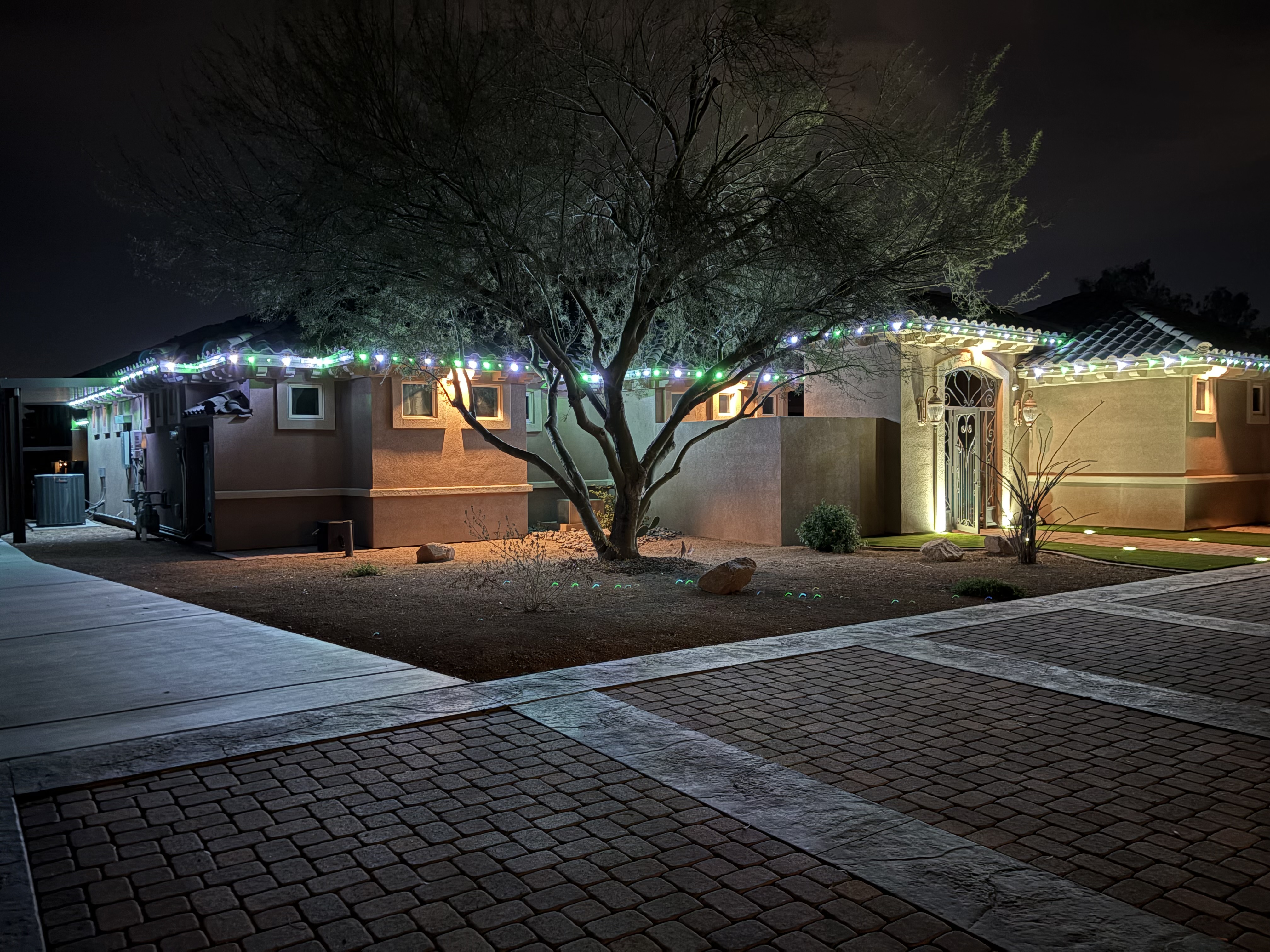 Elegant gold lighting for special event